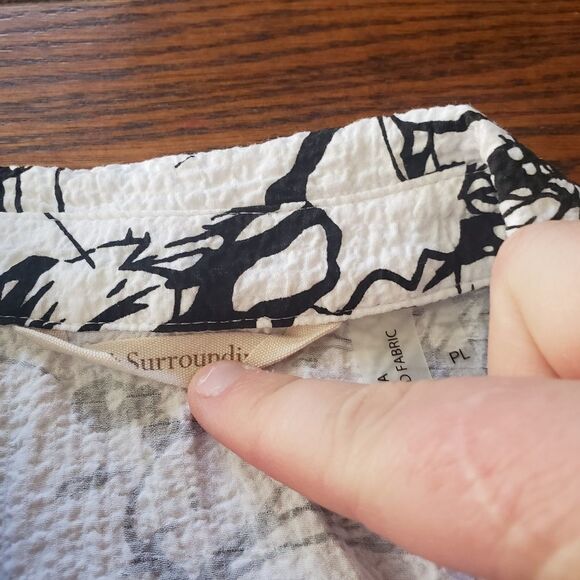 Soft Surroundings Georgia black&white sleeveless b - Picture 5 of 5